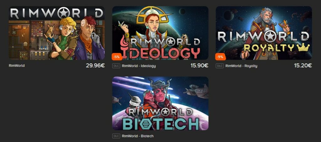 Rimworld est un jeu de gestion narration